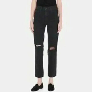 SLVRLAKE Virginia Slim Jeans in Shadow Ridge Deconstructed